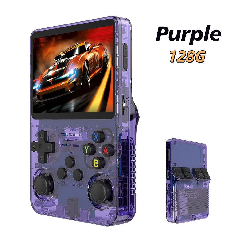 R36S Retro Handheld Game Console – 3.5" IPS Screen, Dual Joysticks, Linux System, 64GB/128GB