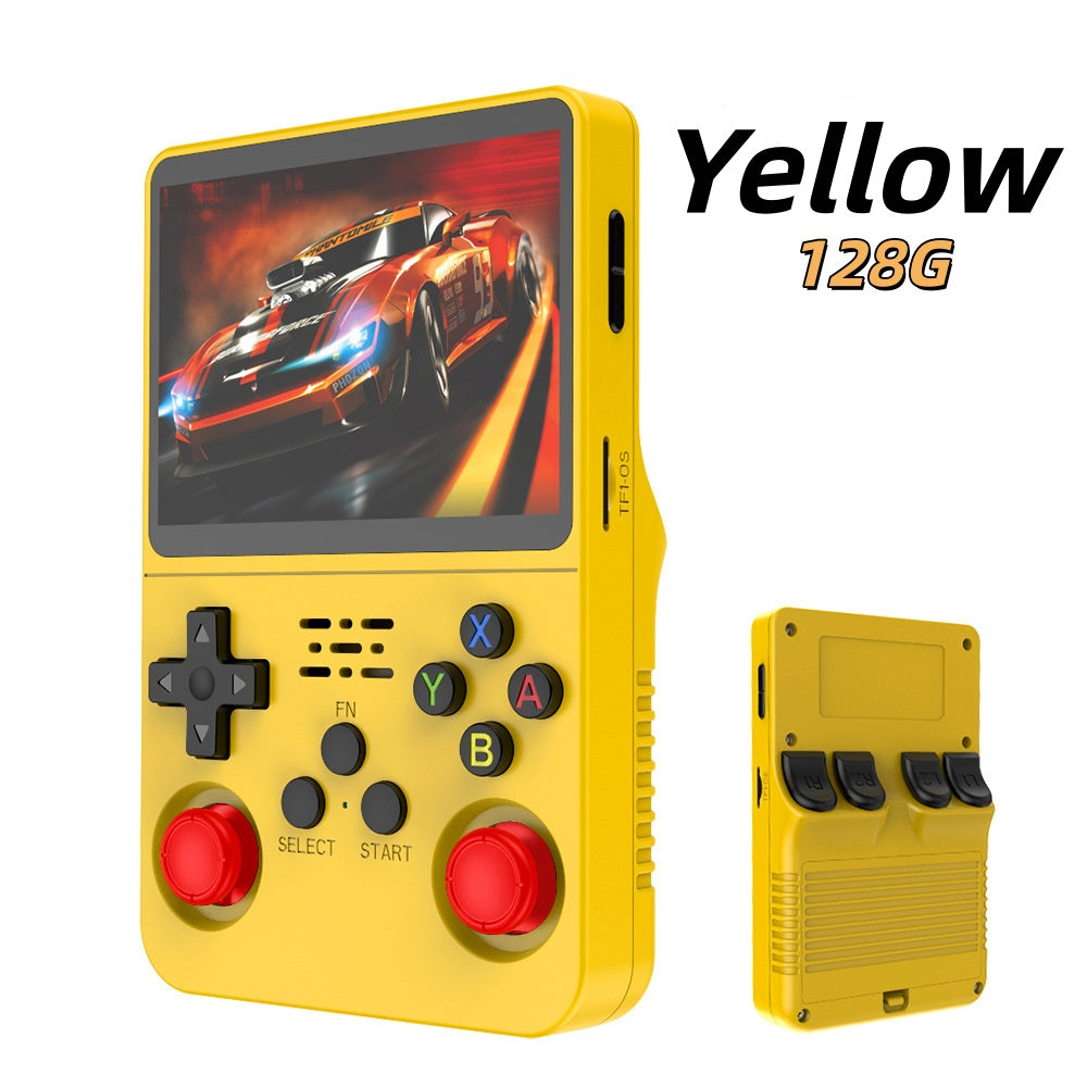 R36S Retro Handheld Game Console – 3.5" IPS Screen, Dual Joysticks, Linux System, 64GB/128GB