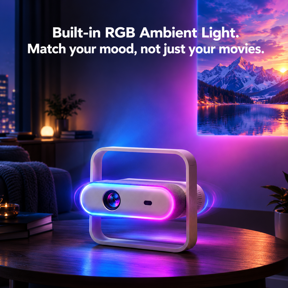 NSL03 Smart Projector — Watch. Listen. Glow.