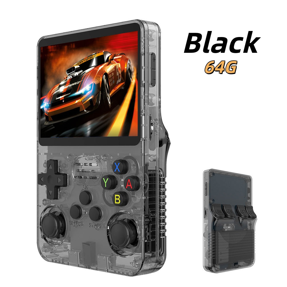R36S Retro Handheld Game Console – 3.5" IPS Screen, Dual Joysticks, Linux System, 64GB/128GB