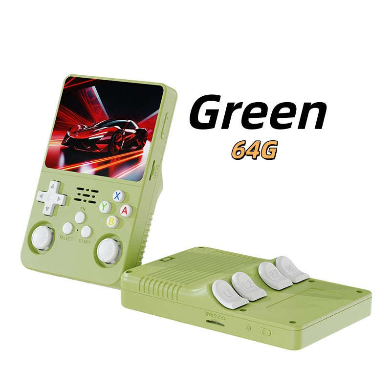 R36S Retro Handheld Game Console – 3.5" IPS Screen, Dual Joysticks, Linux System, 64GB/128GB