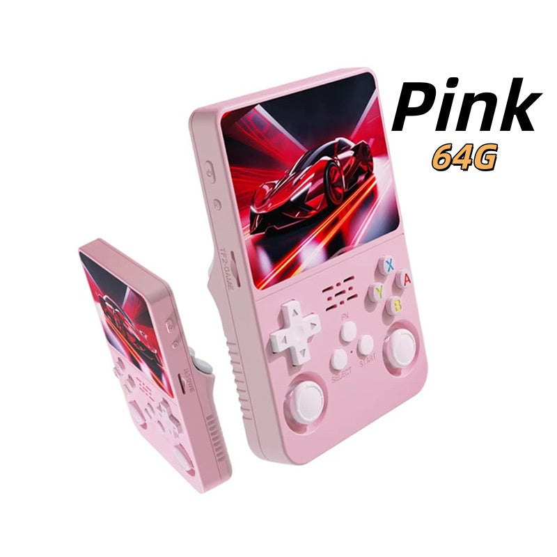 R36S Retro Handheld Game Console – 3.5" IPS Screen, Dual Joysticks, Linux System, 64GB/128GB