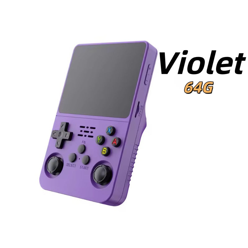 R36S Retro Handheld Game Console – 3.5" IPS Screen, Dual Joysticks, Linux System, 64GB/128GB