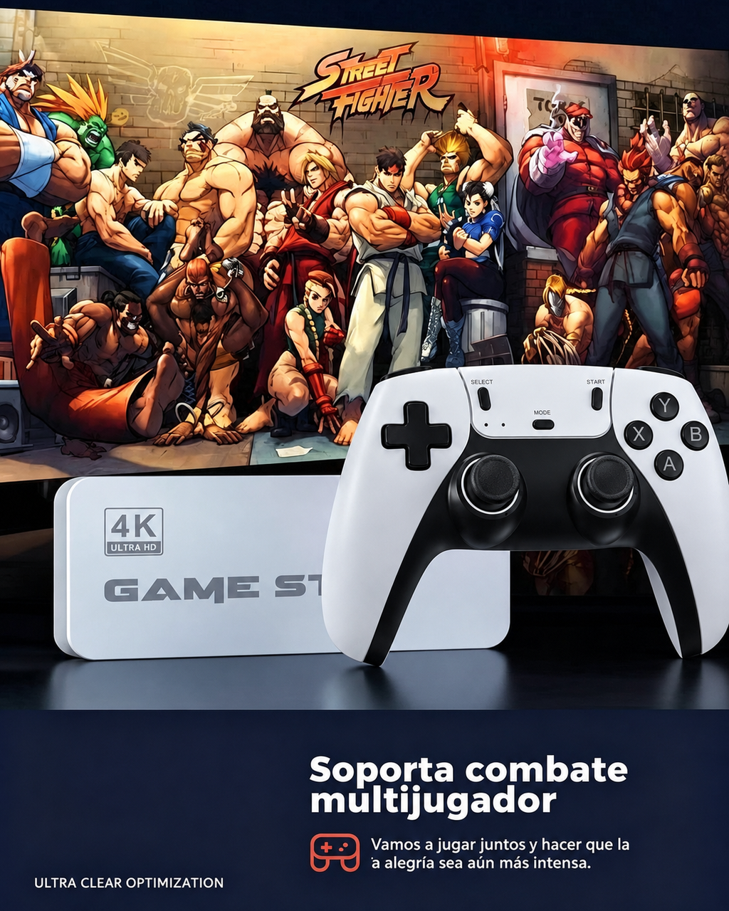 Consola Retro M15 de 128 GB con Más de 40.000 Juegos y 2 Mandos Inalámbricos