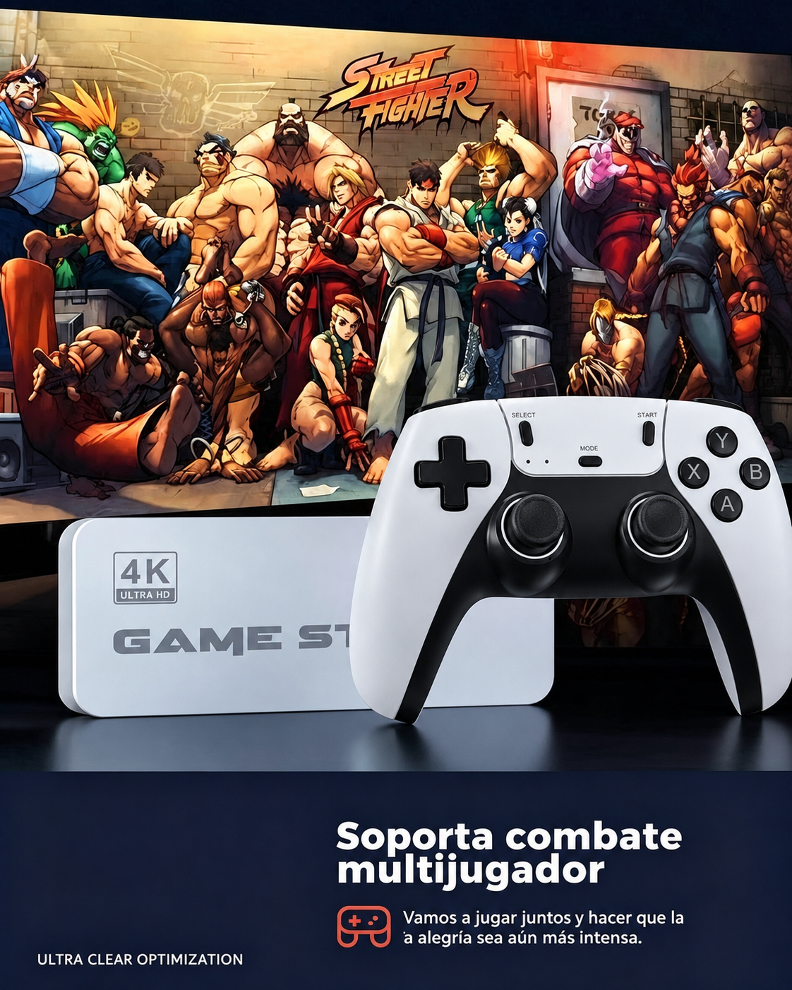Consola de Juegos M15 128G  | +40000 Juegos Preinstalados | 2 Mandos Inalámbricos!
