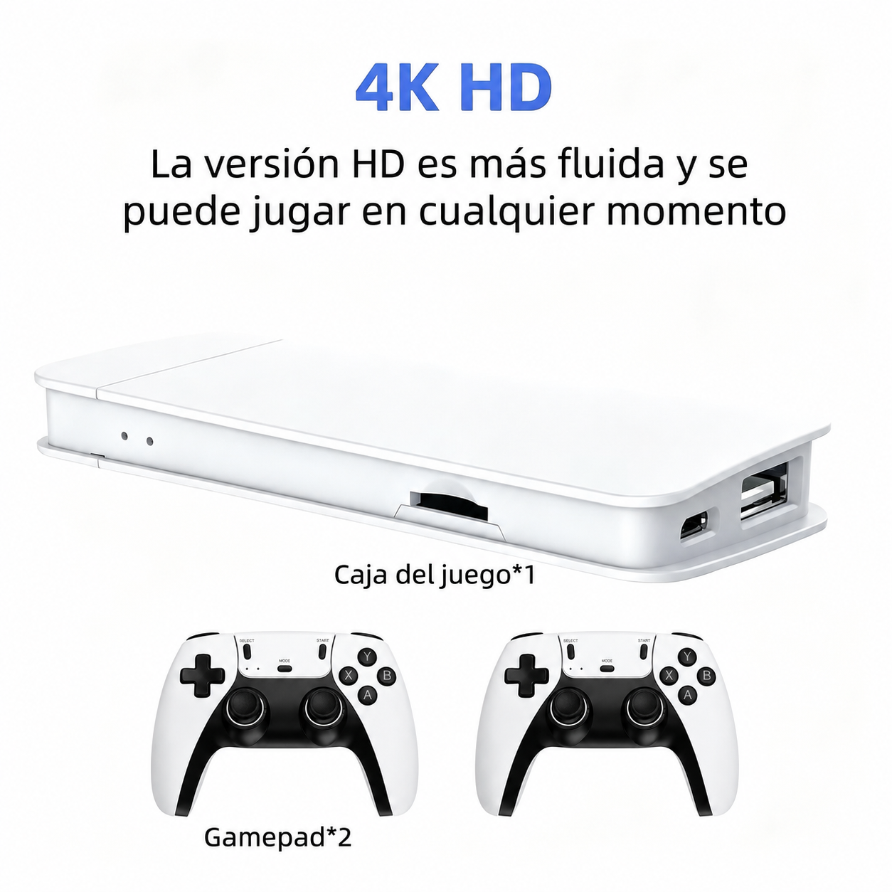 Consola de Juegos M15 128G  | +40000 Juegos Preinstalados | 2 Mandos Inalámbricos!