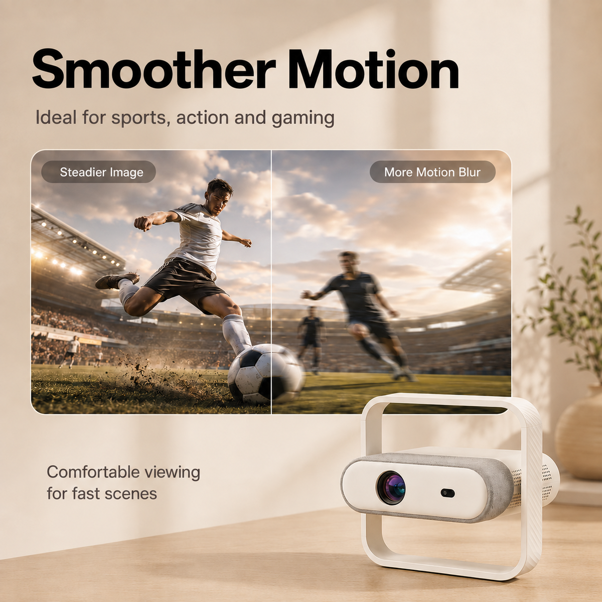 NSL03 Smart Portable Projector with Android System, Auto Focus & Auto Keystone