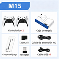 Consola Retro M15 de 128 GB con Más de 40.000 Juegos y 2 Mandos Inalámbricos