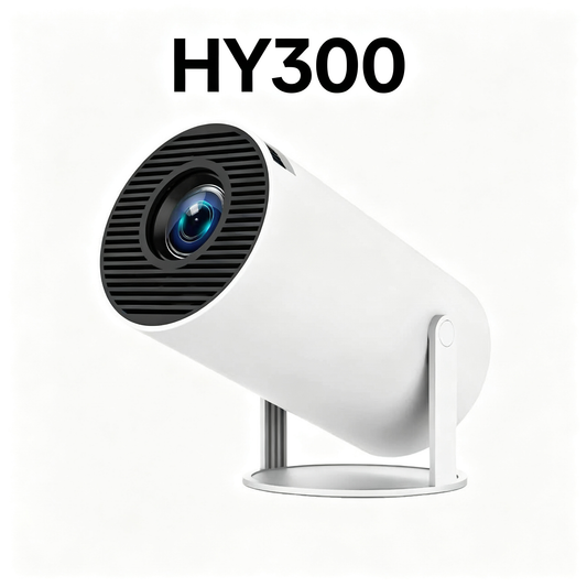 Proyector HY300 Mejorado con WiFi 6, Proyección desde App Móvil, Pantalla Gigante para Habitación y Cine en Casa